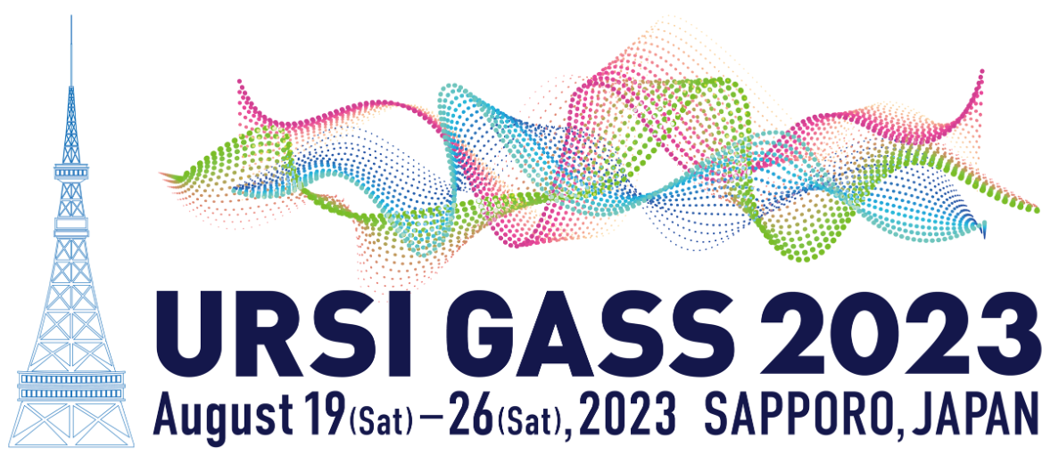 Logo of the URSI2023 conference in Sapporo